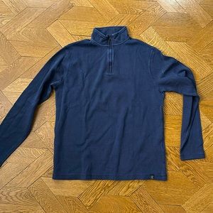 Lucky brand Mock half zip blue tags on medium mens